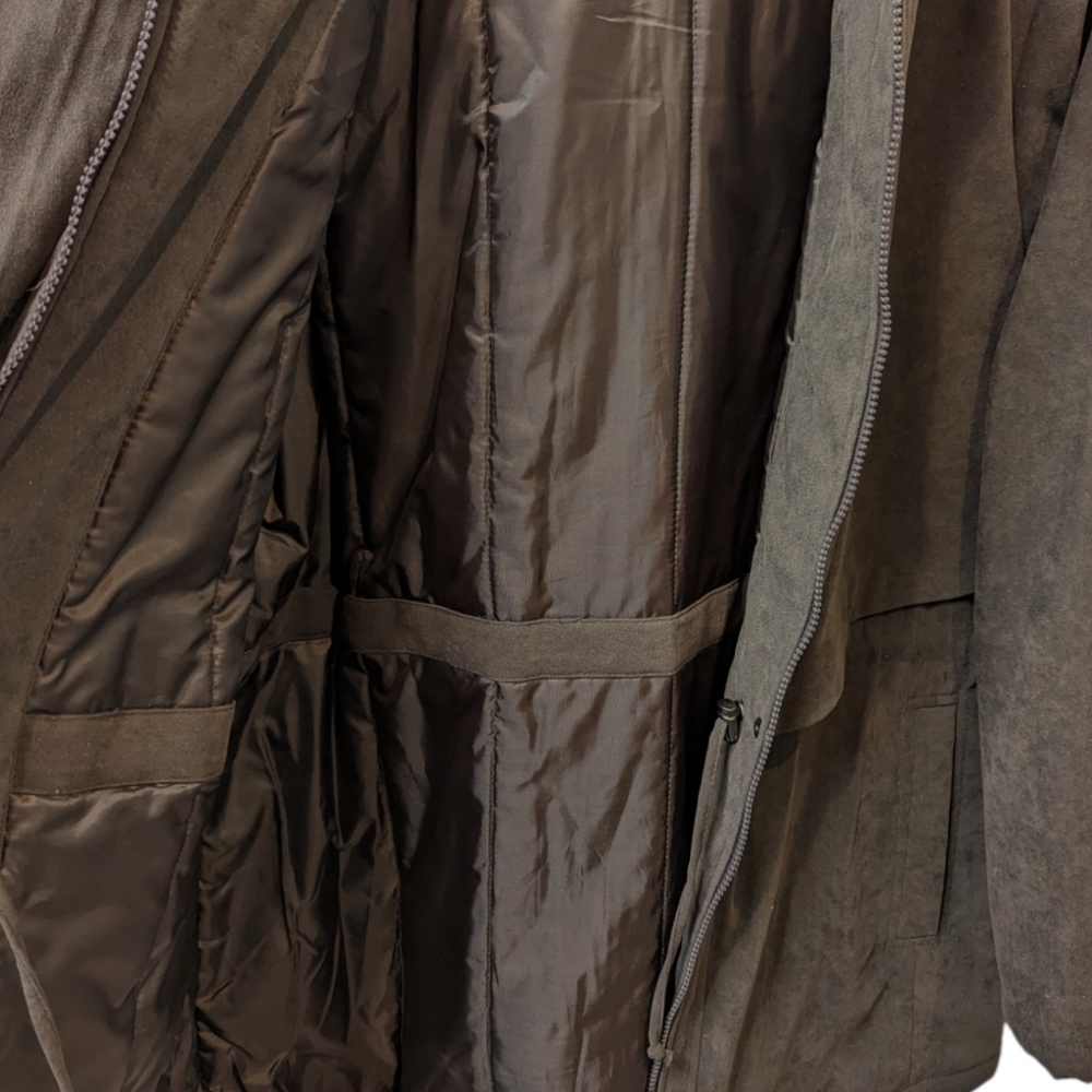 Braetan Chocolate Brown Hooded Women's Cold/Wet Weather Parka (XL) - Picture 4 of 9